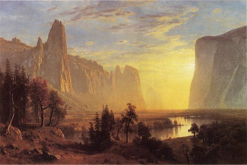 Albert Bierstadt Yosemite Valley, Yellowstone Park